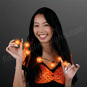 Big Pumpkins String Lights Necklace