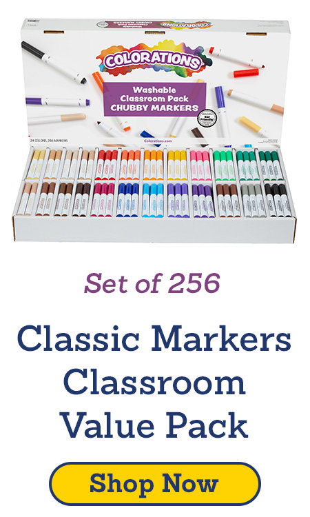 Classic Markers Classroom Value Pack - Set of 256