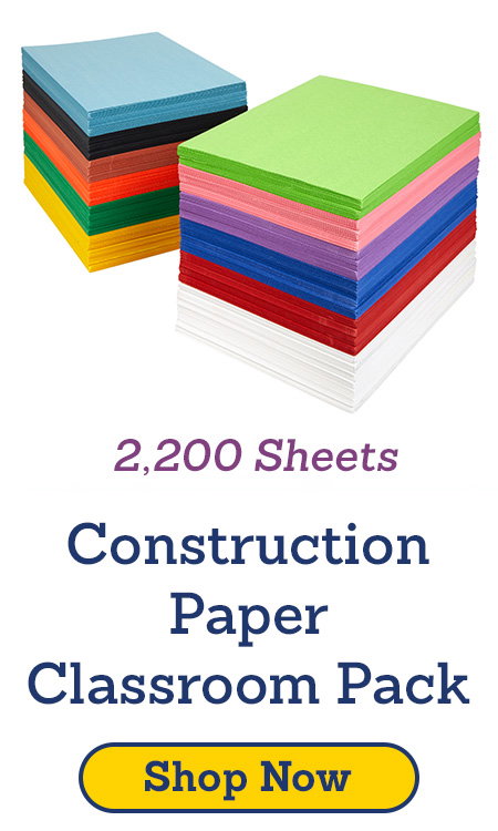 Construction Paper Classroom Pack - 2,200 Shets