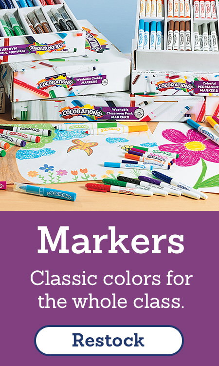 Markers - Classic colors for the whole class.