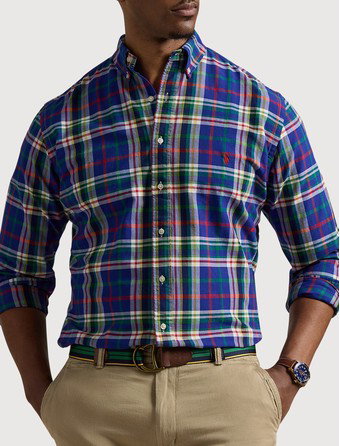 Plaid Oxford Sport Shirt