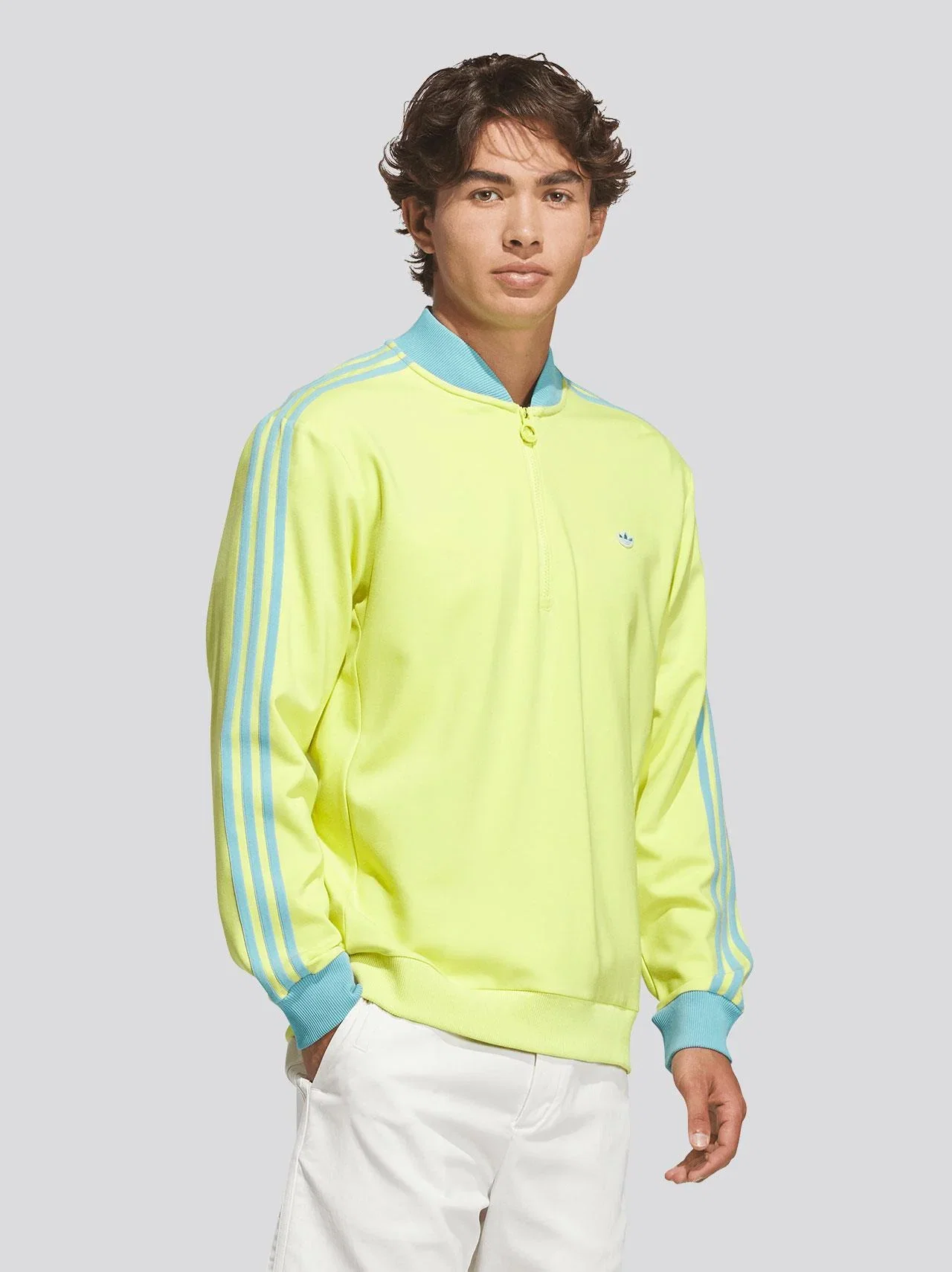 Image of Originals 3-Stripe Quarter Zip 