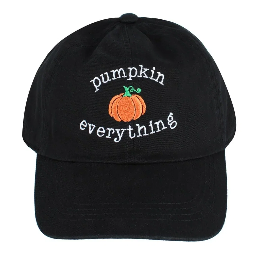 Image of David & Young Women's Pumpkin Everything Stone Washed Baseball Cap