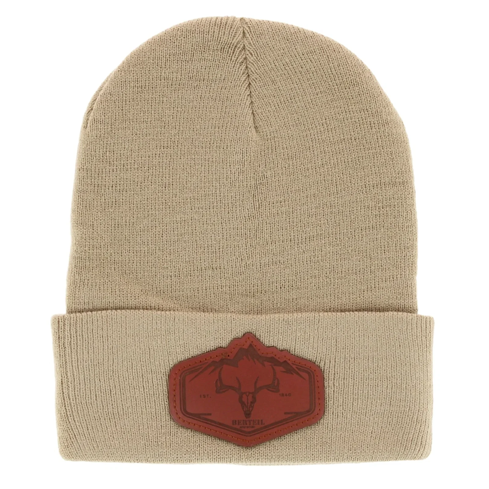 Image of Epoch Hats Company Men's Knit Winter Beanie with Deer Mountain Patch