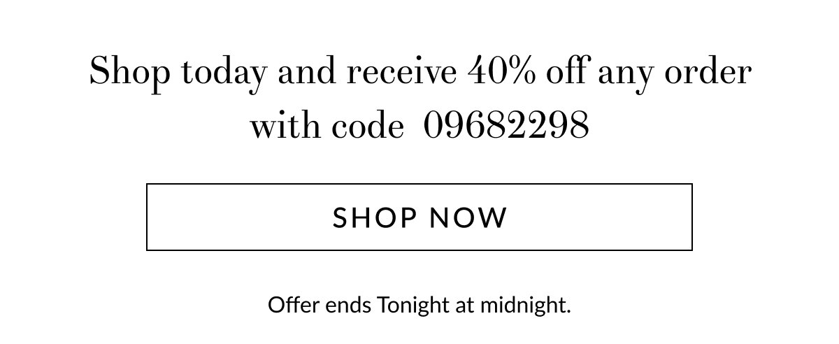 40% off any order