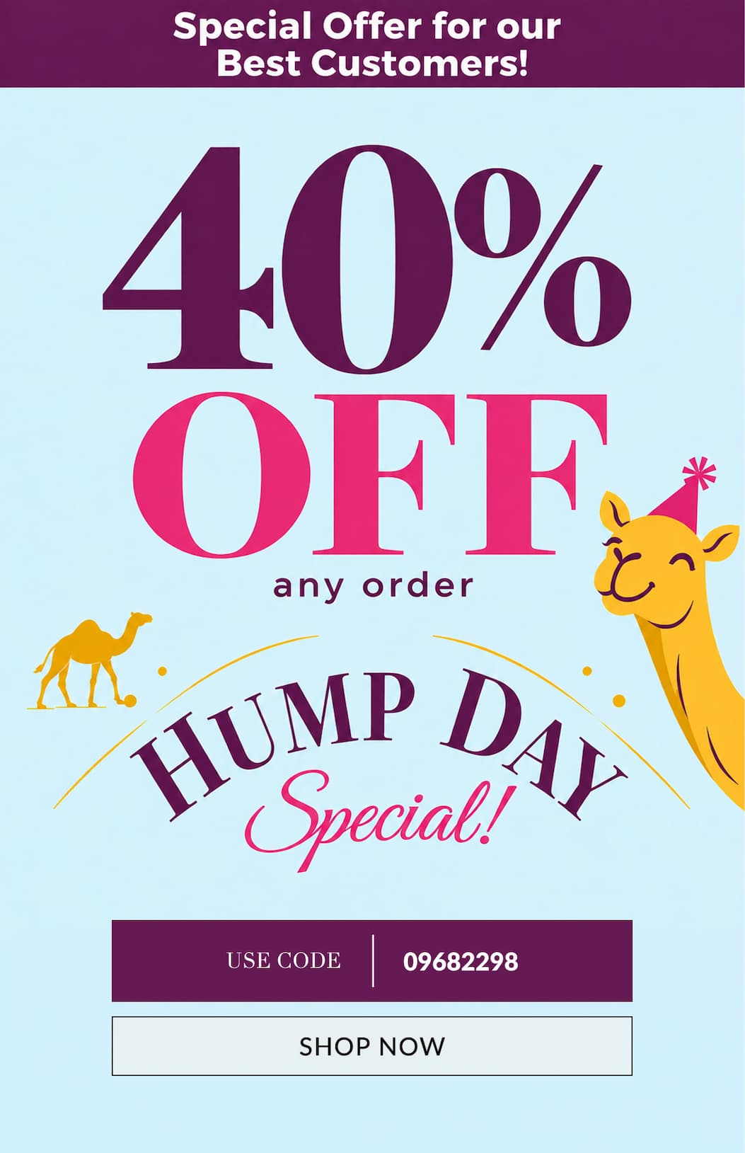40% Off Any order 