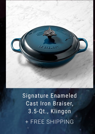 Signature Enameled Cast Iron Braiser, 3.5-Qt., Klingon + FREE SHIPPING