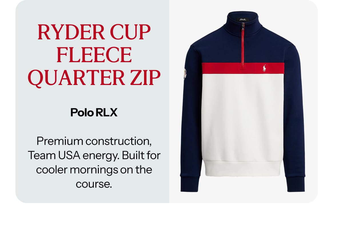 RYDER CUP FLEECE QUARTER ZIP