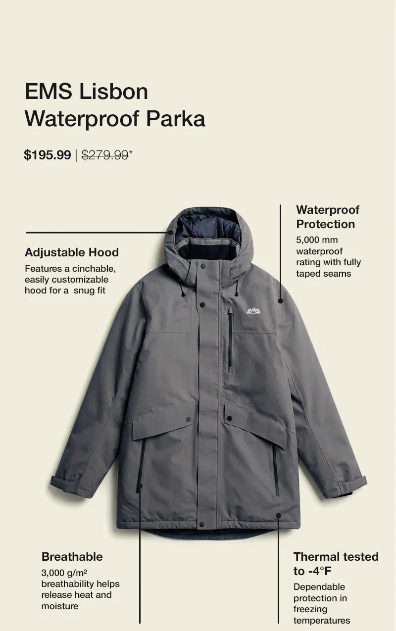 EMS Lisbon Mens Waterproof Parka