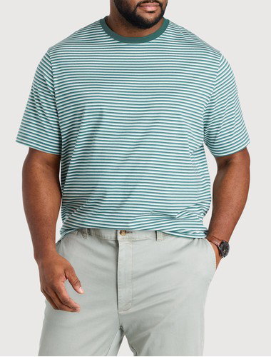 Moisture-Wicking Multi-Striped T-Shirt