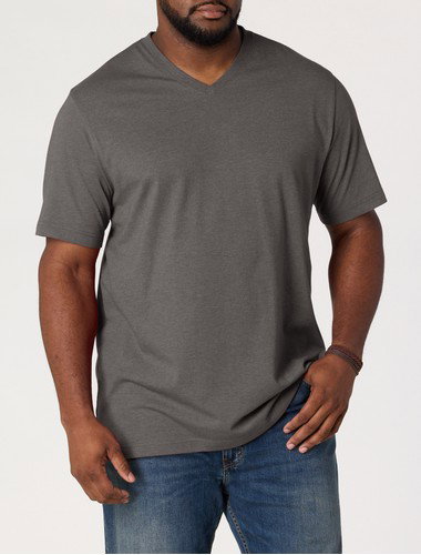 Moisture-Wicking Jersey V-Neck T-Shirt