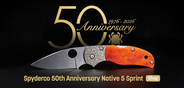 Spyderco Native 5 50th Anniversary Sprint Run Folding Knife