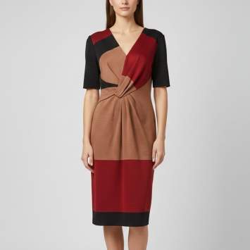Multicolor Jersey Draped Delia
