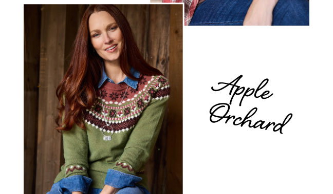 Apple Orchard. Shop Woodland Fox Fair Isle Sweater