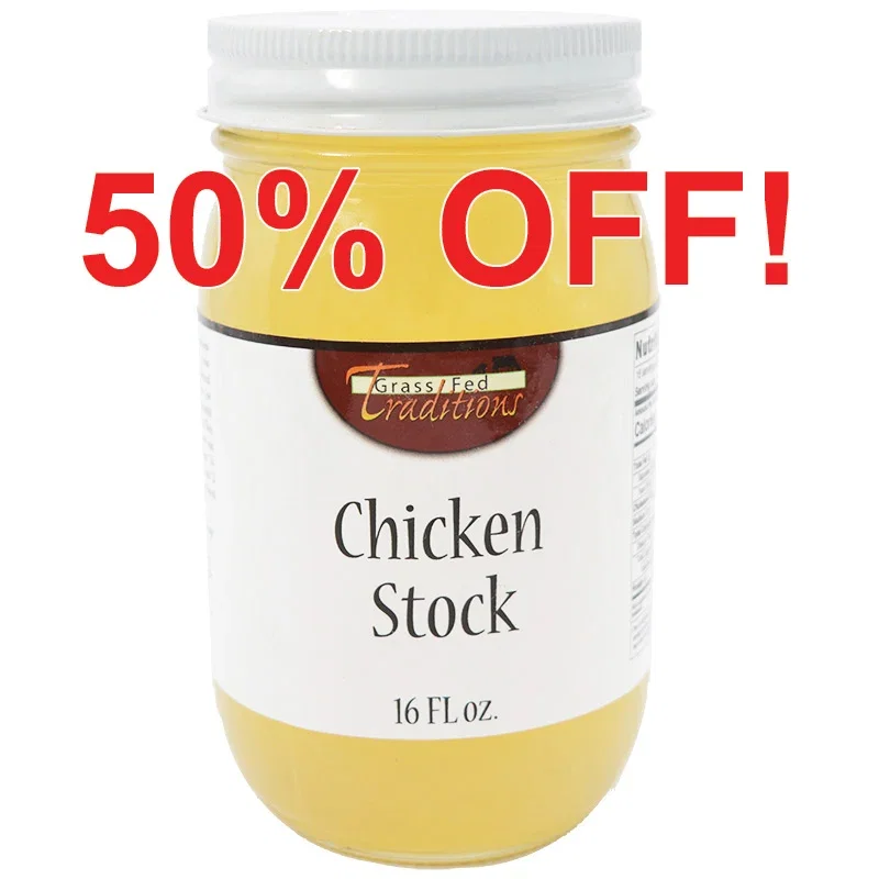 Image of Pastured Chicken Bone Stock 16 oz. (2-jar minimum)