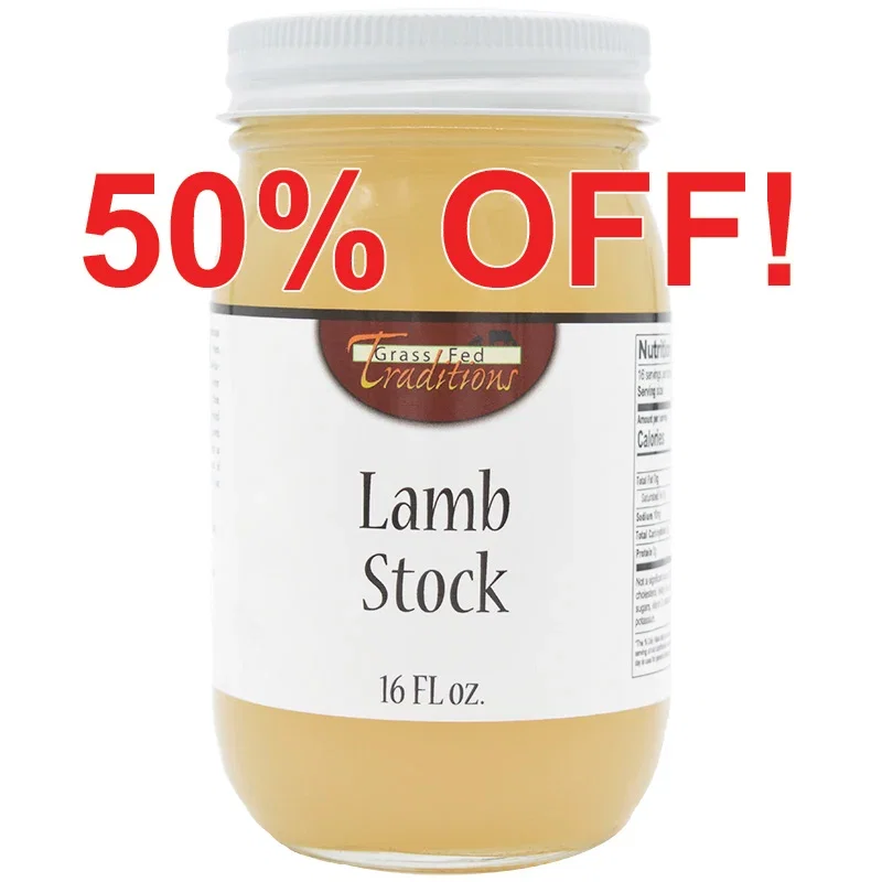 Image of Grass-fed Lamb Bone Stock 16 oz (2-jar minimum)