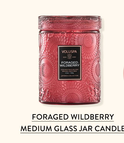 Foraged Wildberry Medium Glass Jar Candle