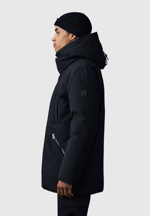 EDWARD-NFR 2-in-1 down coat with removable hooded bib for men