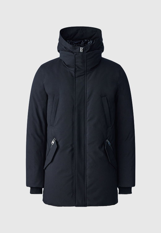 EDWARD-NFR 2-in-1 down coat with removable hooded bib for men