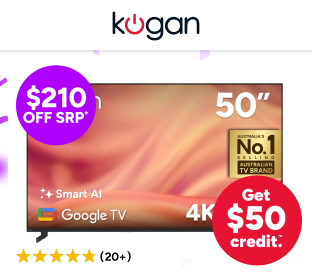 Kogan 50" LED 4K Smart AI Google TV Product Image