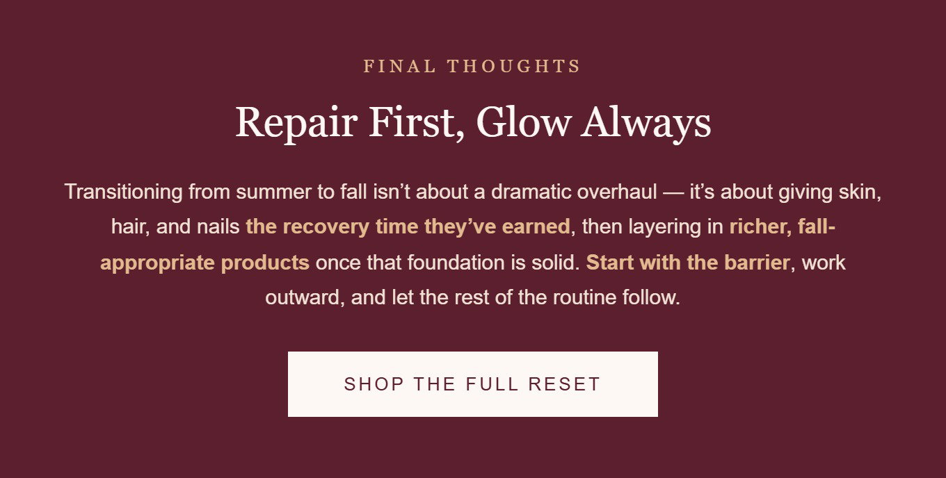 The Ultimate September Beauty Reset