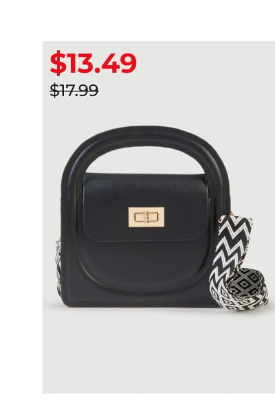Shop Chevron Strap Convertible Crossbody Handbag