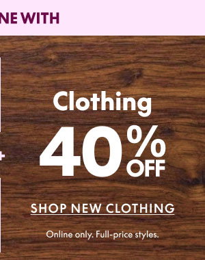 Clothing 40% Off