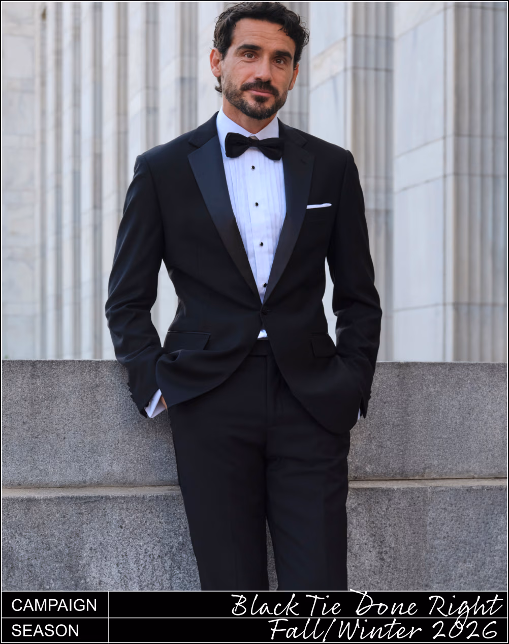 Campaign: Black Tie Done Right | Season: Fall/Winter 2026