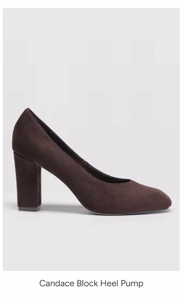 Candace Block Heel Pump