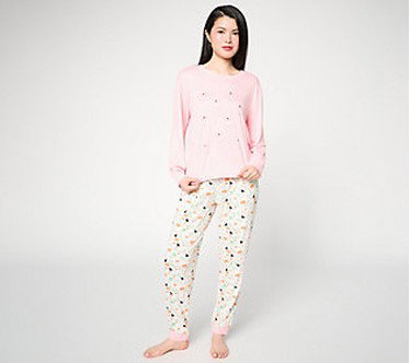 MUK LUKS Cloud Knit Halloween Pullover & Jogger Set