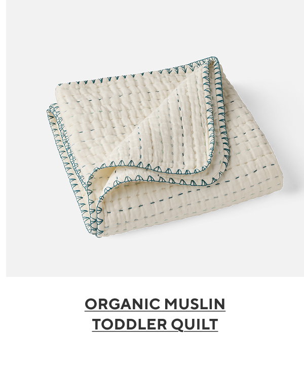 Organic Muslin Toddler Quilt