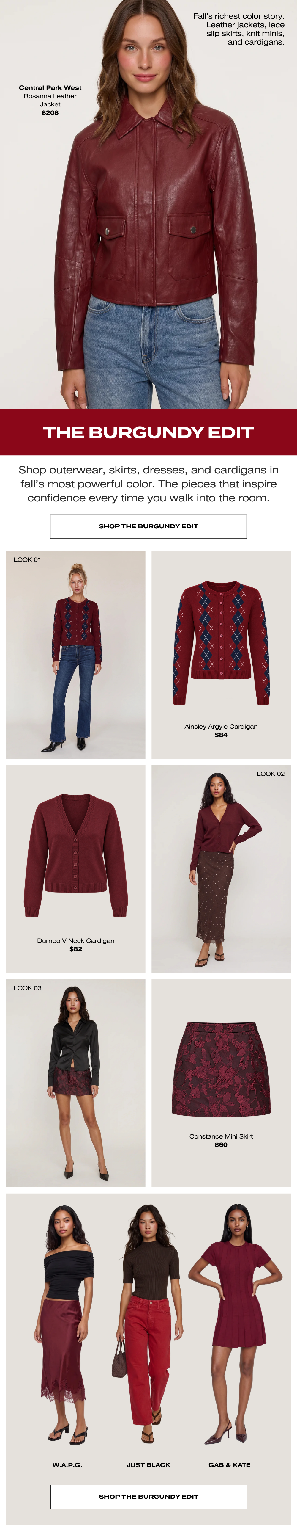 Shop the Burgundy Edit