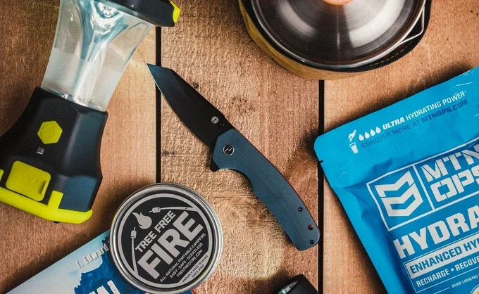 BattlBox preparedness gear flat lay