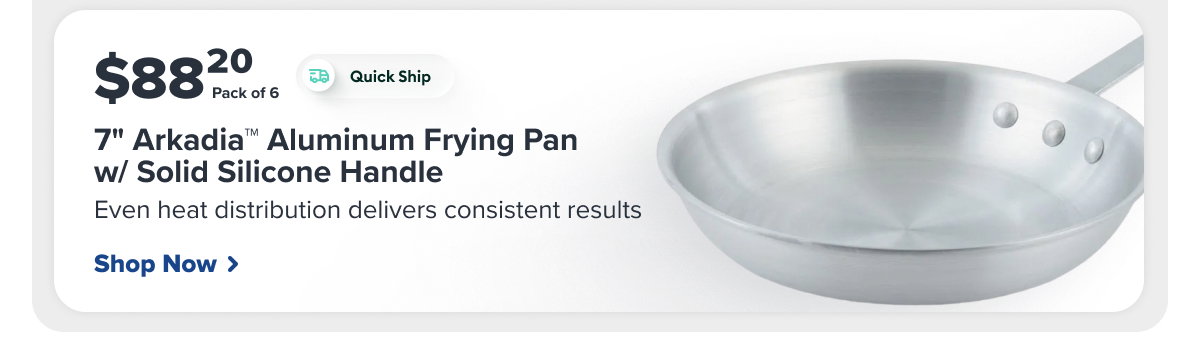 Vollrath 7007 7" Arkadia™ Aluminum Frying Pan w/ Solid Silicone Handle