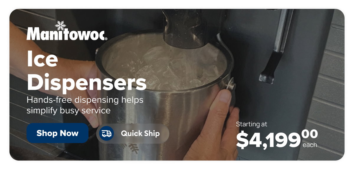 Manitowoc Ice Quick Ship Commercial Ice Dispensers