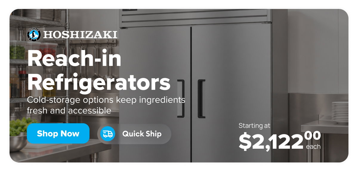 Hoshizaki Quick Ship Reach-in Refrigerators & Coolers
