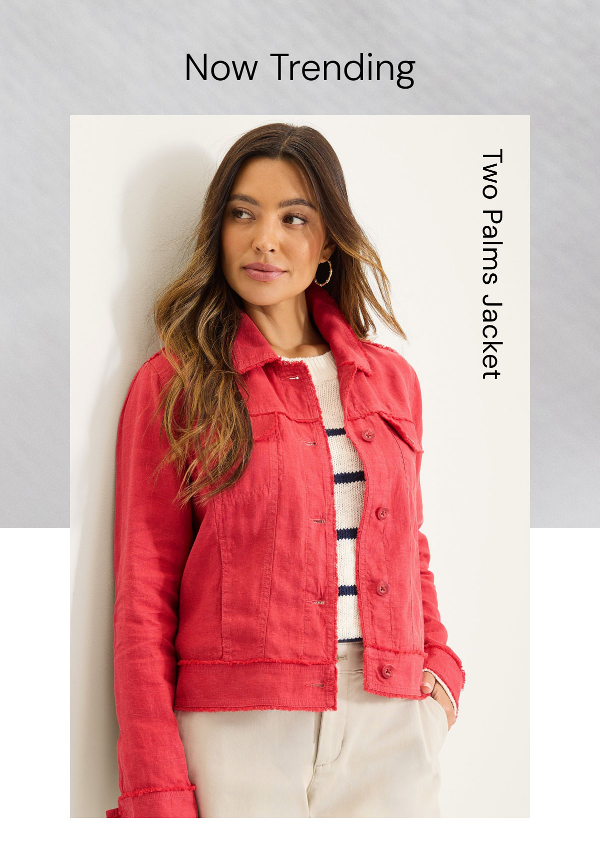 Two Palms Linen Jacket