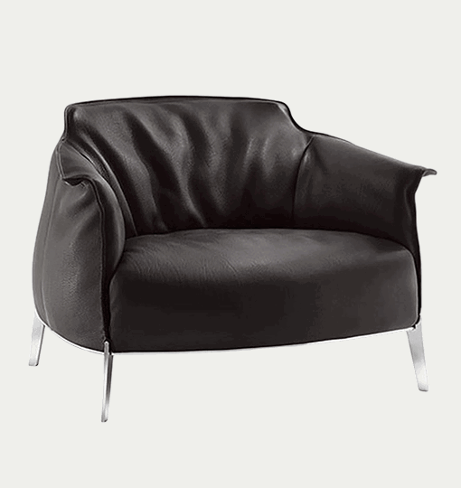 Archibald Gran Comfort Armchair  by Jean-Marie Massaud for Poltrona Frau