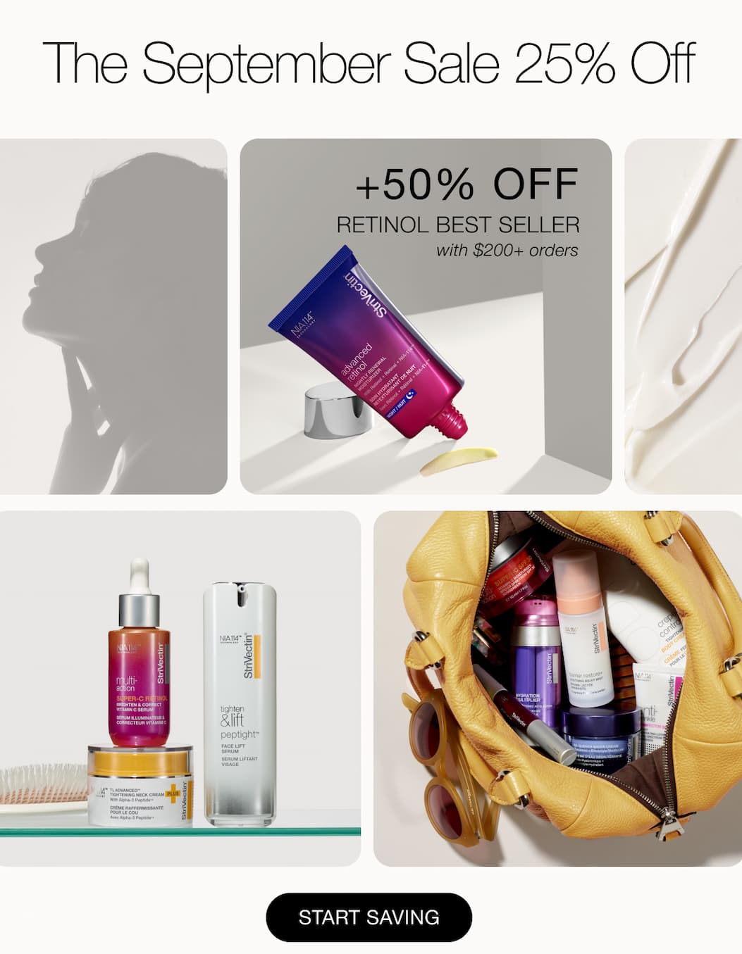 Start Saving: StriVectin September Sale 25% Off + 50% Off Retinol Best Seller with $200+ orders