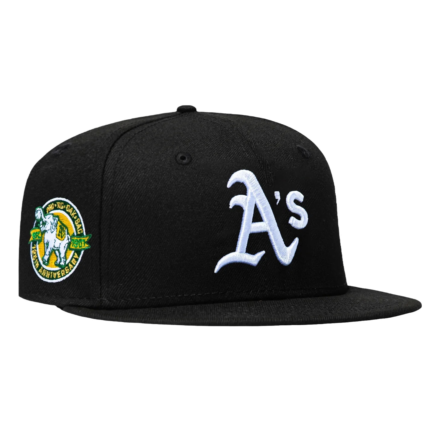 Image of New Era 59Fifty Oakland Athletics 125th Anniversary Patch Pink UV Hat - Black