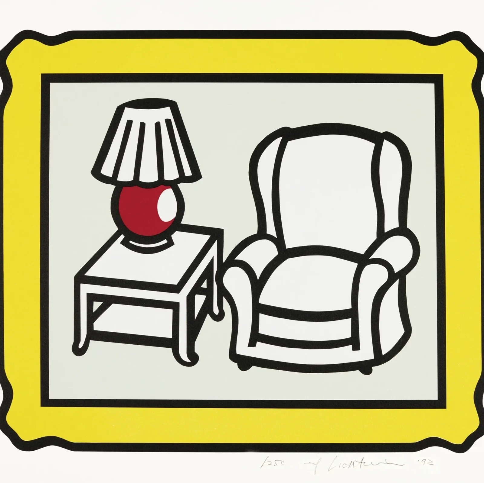 Roy Lichtenstein, Red Lamp, 1992