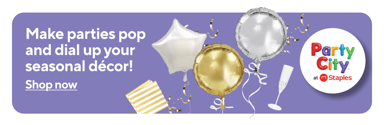 Make parties pop and dial up your seasonal decor! Shop now.