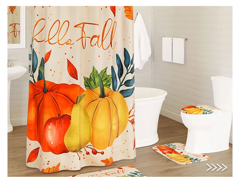 Hello Fall Memory Foam Fashion Bath Set 16-Pc