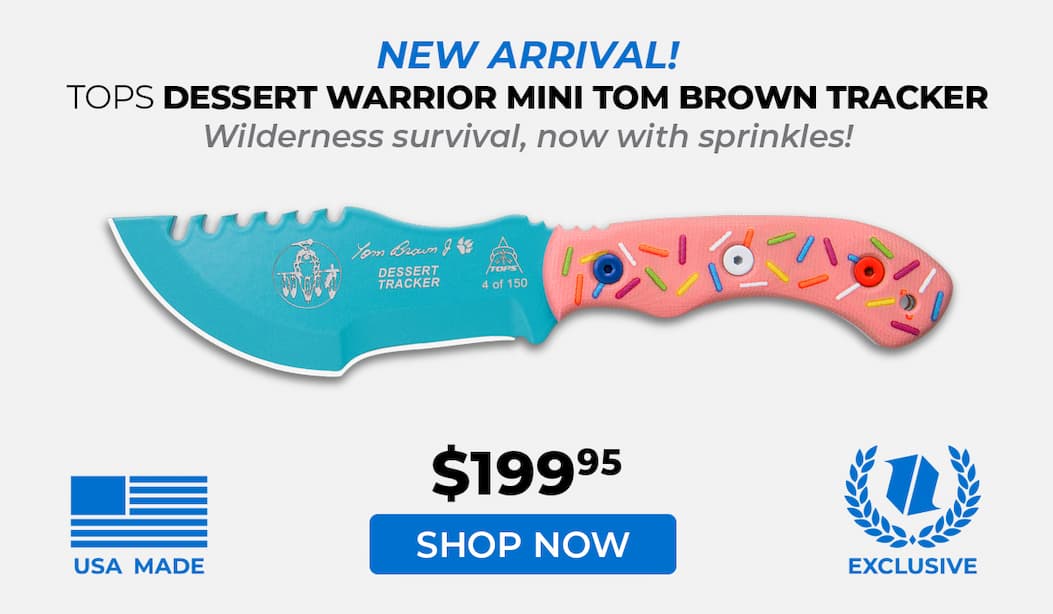 TOPS Knives Dessert Warrior Mini Tom Brown Tracker