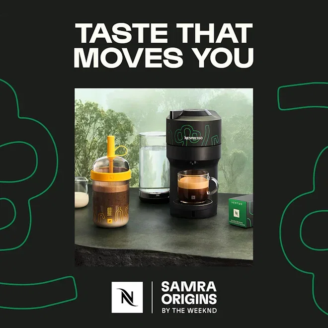 Nespresso Limited Edition Sambra Vertuo Pop Coffee Machine Bundle
