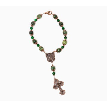 Connemara Marble Travel and Protection Rosary