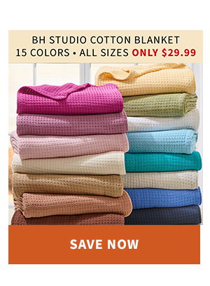 BH STUDIO COTTON BLANKET 29.99