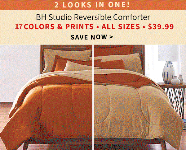 BH STUDIO REVERSIBLE COMFORTER DEAL