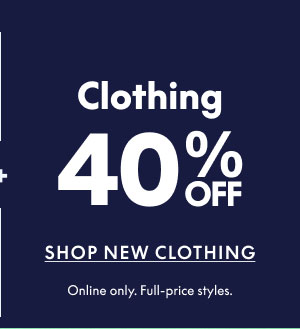 Clothing 40% Off