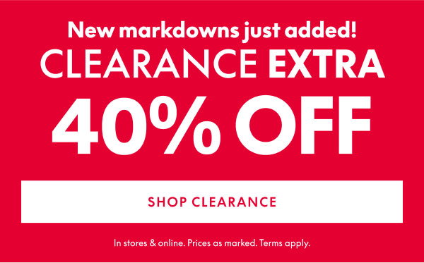 40% Off Clearance